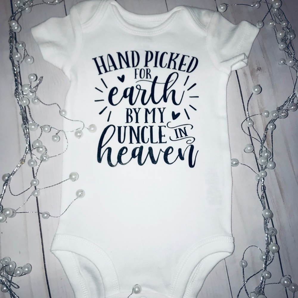 Hand picked from heaven uncle onesie